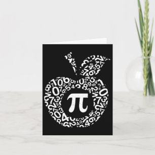 Apple Pi Algebra Sign Math Funny Pi Day Gift Card