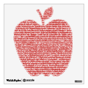 Apple Pi Classroom Wall Decal
