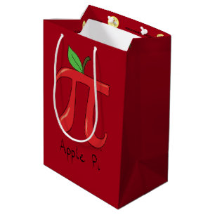 Apple Pi Cute Math Pi Day Party Gift Bag