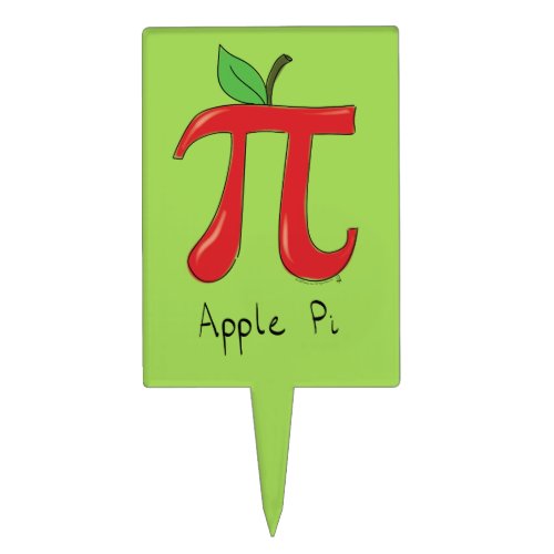 Apple Pi Cute Math Pi Day Pie Decor or Cake Topper