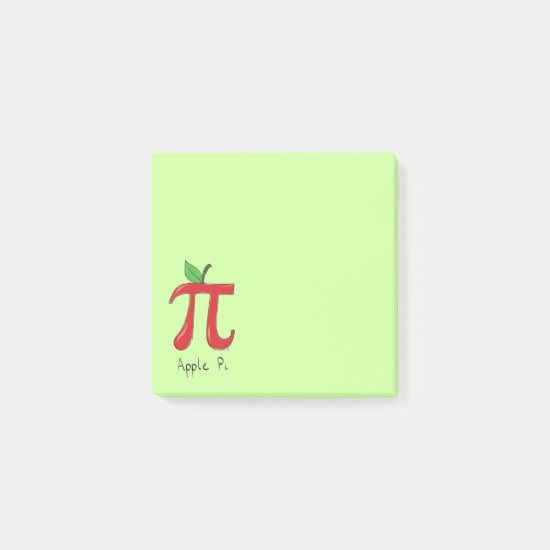 Apple Pi Cute Math Pi Day Post-It Notes