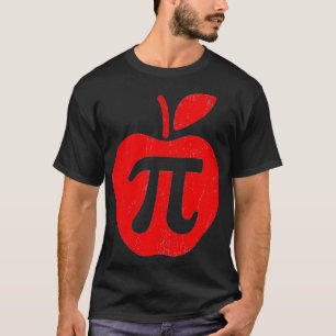 Apple Pi Day Funny Math Nerd Pie Teacher 314 T-Shirt