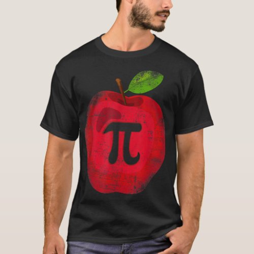 Apple Pi Day Math Lover Teacher Student 314 Apple T_Shirt
