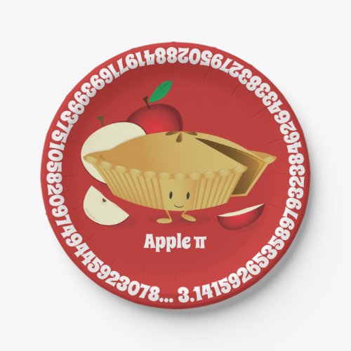Apple Pi Day  Paper Plate
