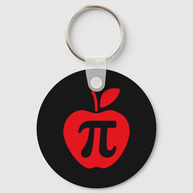 Apple Pi Day Shirt  Keychain (Front)