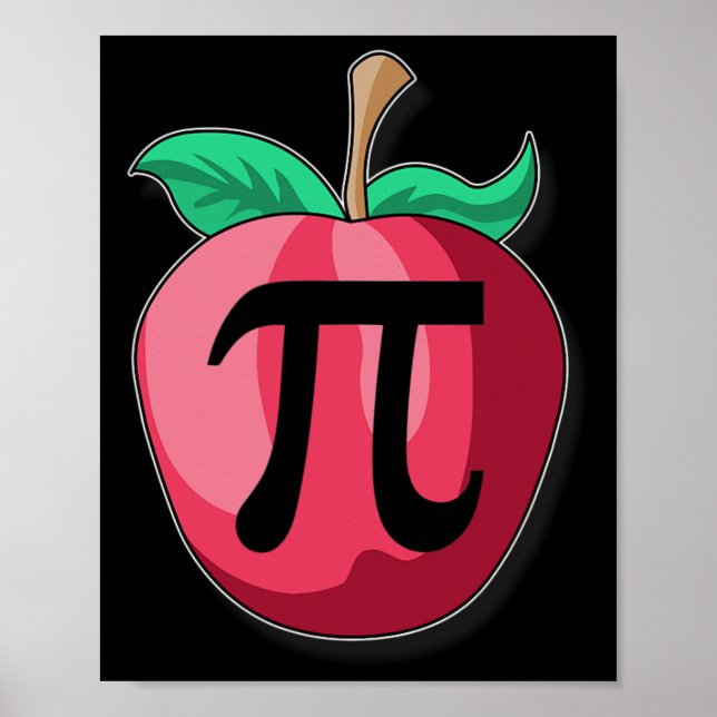 Apple Pi Funny Math Teacher Thanksgiving Pie Day G Poster (Front)