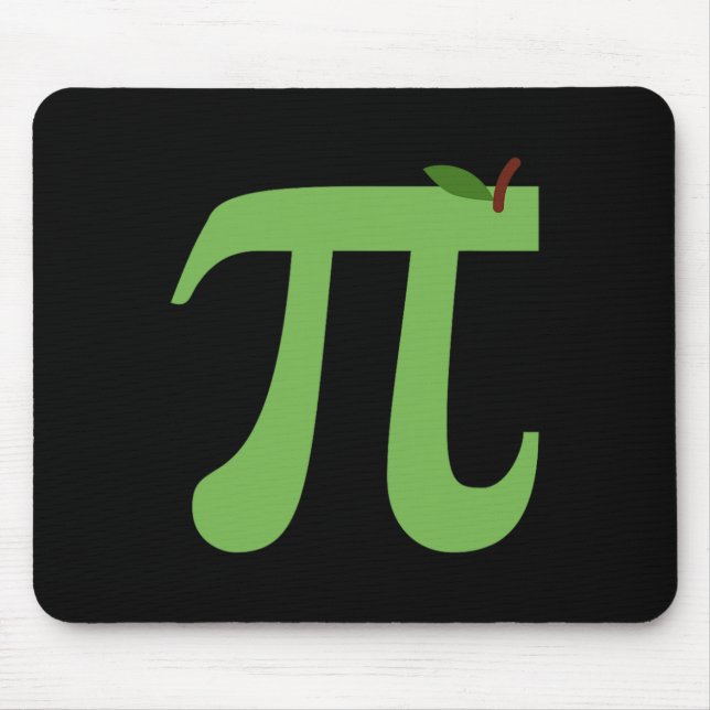 Apple Pi Funny Maths Pi Day Pie Joke For Math Love Mouse Pad (Front)