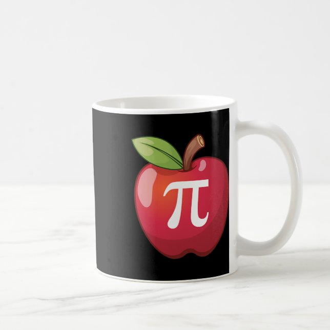 Apple Pi - Math Lovers' Math Teachers Pi Day  Coffee Mug (Right)
