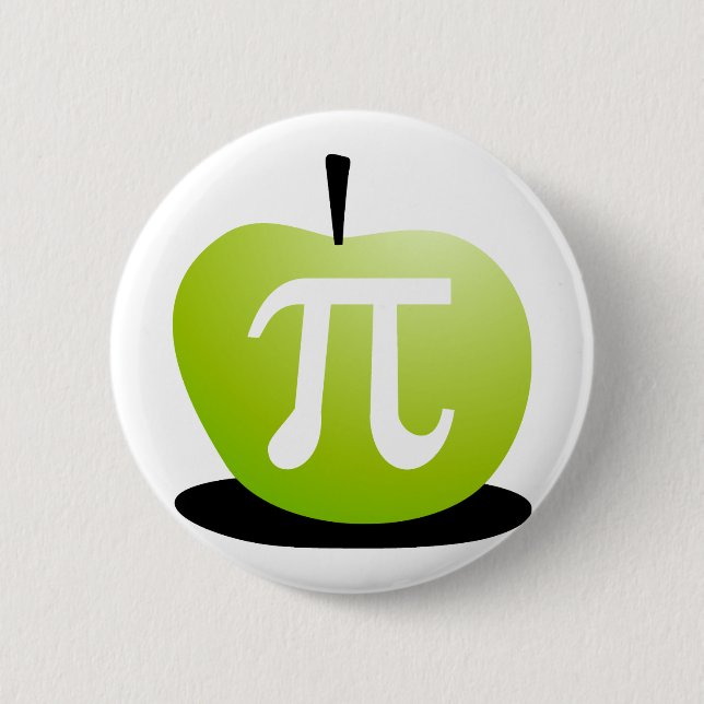 Apple Pi Pinback Button (Front)
