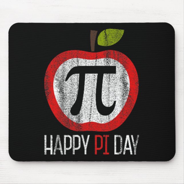 Apple Pi Shirt Math  Mouse Pad (Front)