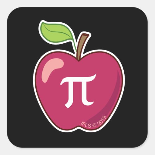 Apple Pi Square Sticker