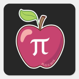 Apple Pi Square Sticker
