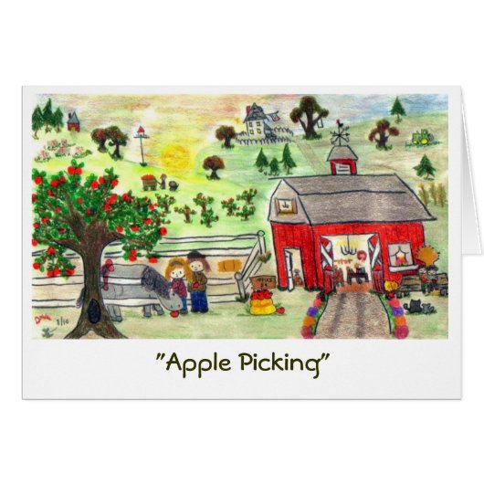 ‘Apple Picking’ (A Cards (Front Horizontal)