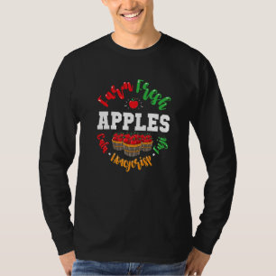 Apple Picking Farmer Fall For Toddlers Kids Women  T-Shirt