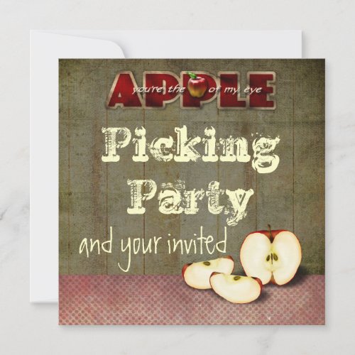 apple picking invitation