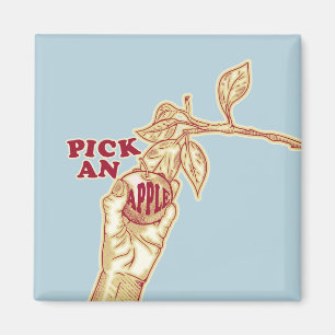 Apple picking orchard harvest magnet