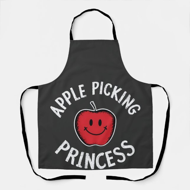  Apple Picking Princess Apple Fruit Day Fall  Apron (Front)