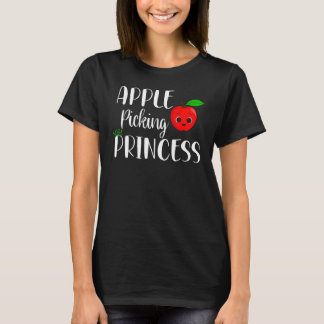 Apple Picking Princess Apple Picking Girls Kids To T-Shirt