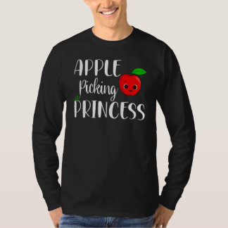 Apple Picking Princess Apple Picking Girls Kids To T-Shirt