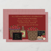 Apple Picking Time - Birthday Party  Invitation (Front/Back)