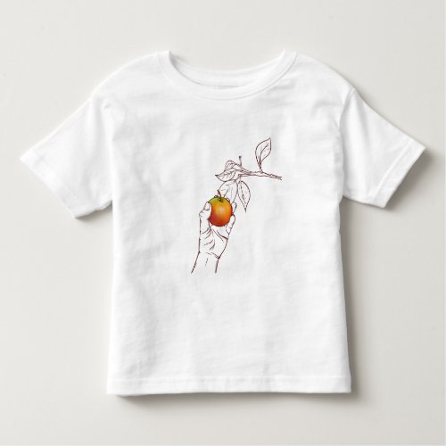 Apple picking toddler t_shirt