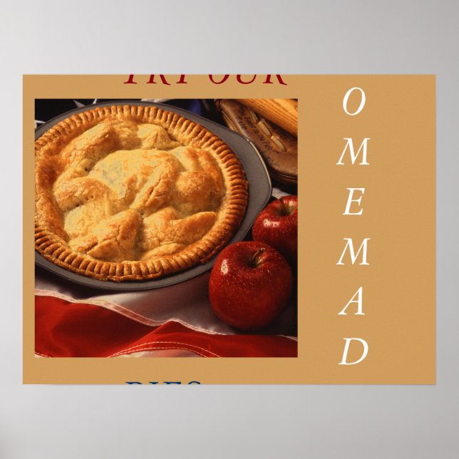 APPLE PIE ART POSTER MENU (Front)