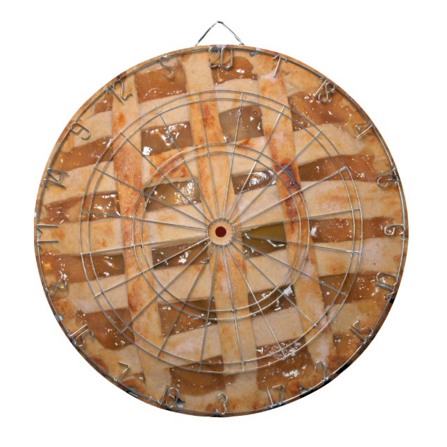 Apple Pie Baked Dartboard With Darts (Front)