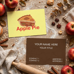 Apple Pie Baker Chef Business Card
