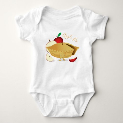 Apple Pie Character | Baby Bodysuit