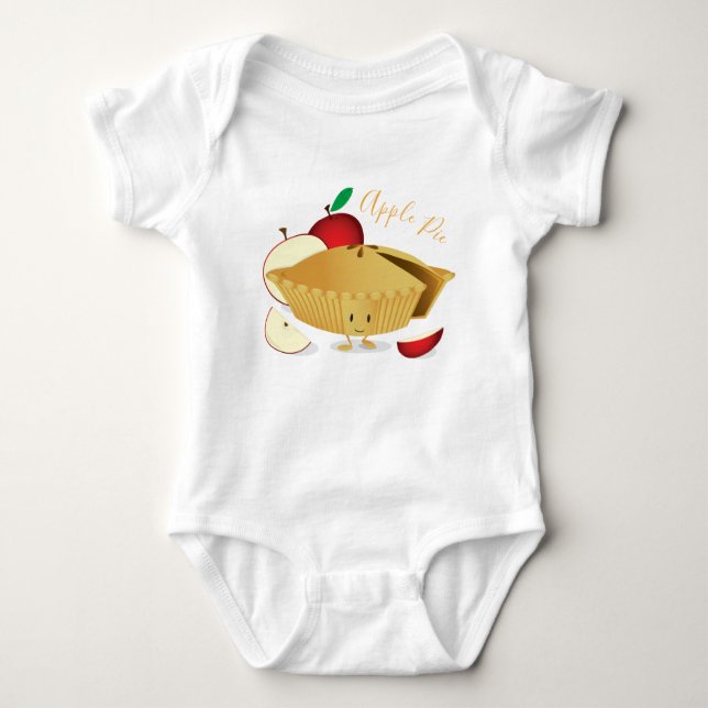 Apple Pie Character | Baby Bodysuit (Front)