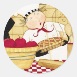 Apple Pie Classic Round Sticker