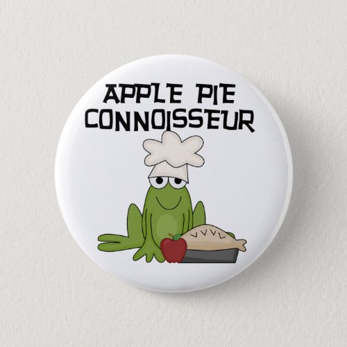 Apple Pie Connoisseur Tshirts and Gifts Button