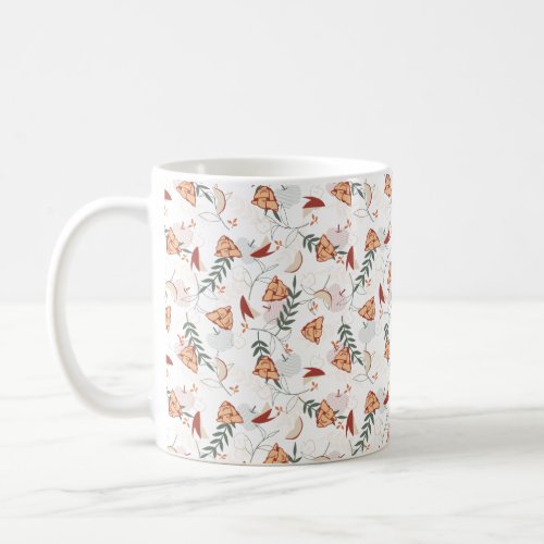 Apple Pie Floral Pattern Coffee Mug