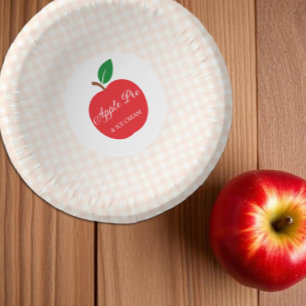 Apple Pie & Ice Cream Baby Shower Paper Bowls