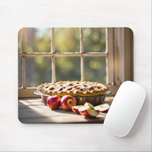 Apple Pie In Farmhouse Window Mouse Pad