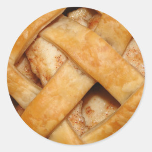 Apple pie lattice crust sticker