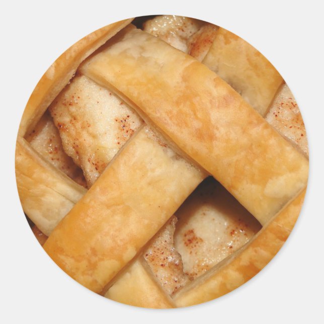 Apple pie lattice crust sticker (Front)