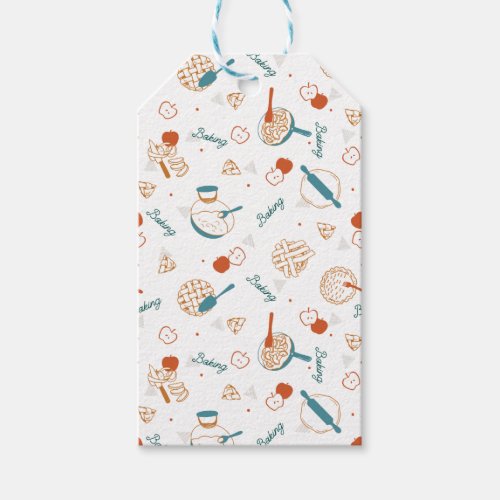 Apple Pie Lover Pattern Gift Tags