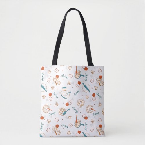 Apple Pie Lover Pattern Tote Bag