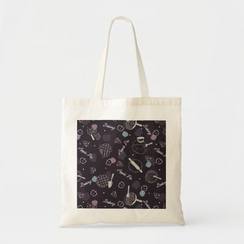 Apple Pie Lover Pattern Tote Bag