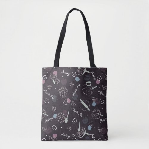 Apple Pie Lover Pattern Tote Bag