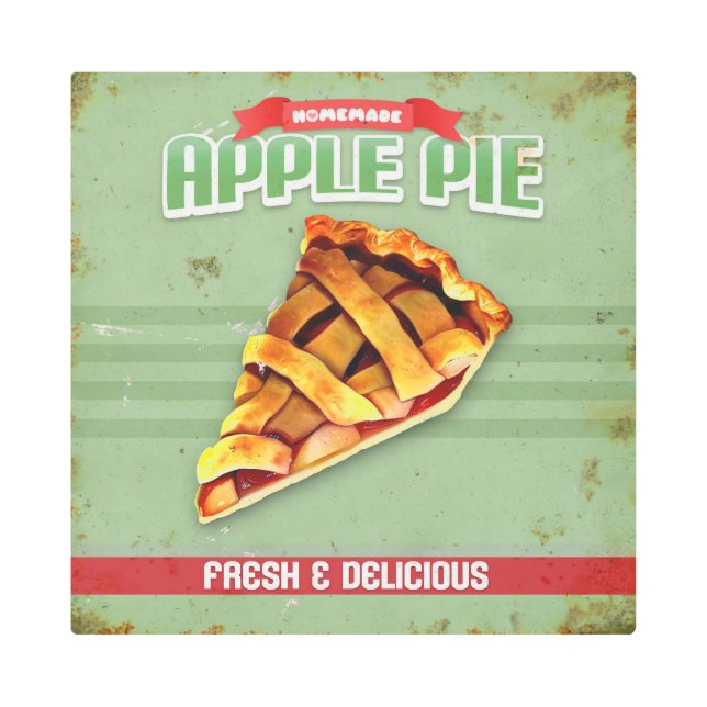 Apple Pie Metal Print (Front)