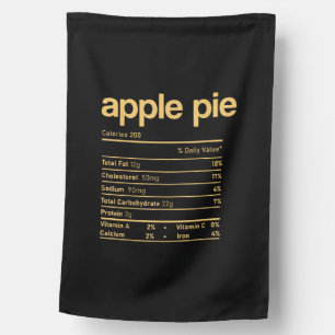 Apple Pie Nutrition Facts Funny Thanksgiving Chris House Flag