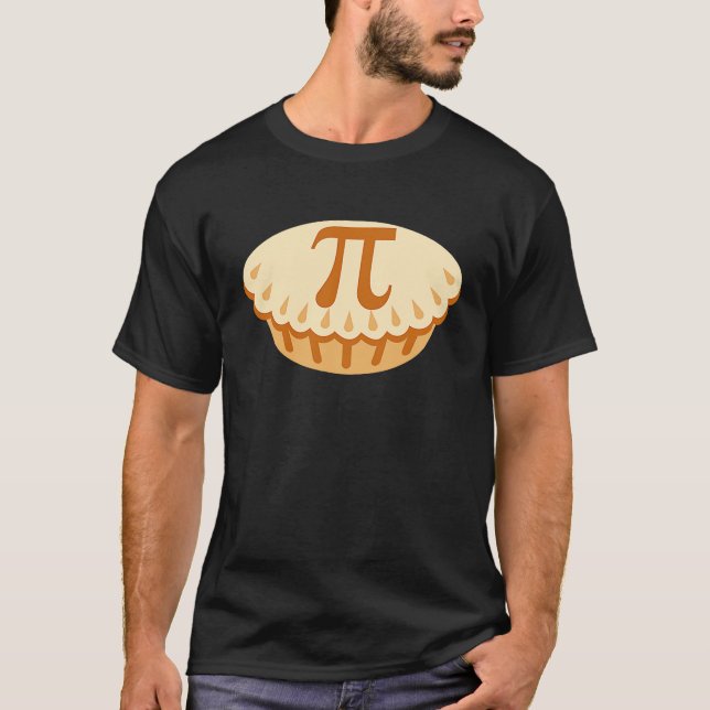 Apple Pie Pi Day Math Symbol for Teachers Students T-Shirt (Front)
