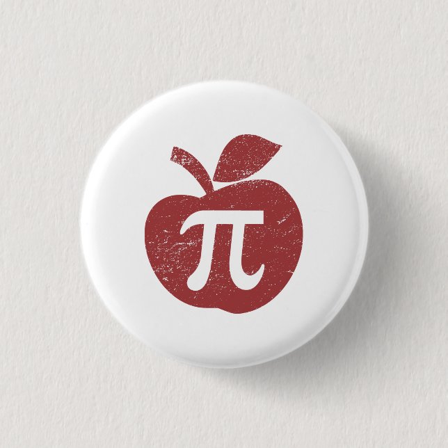 Apple Pie Pi Day Pinback Button (Front)