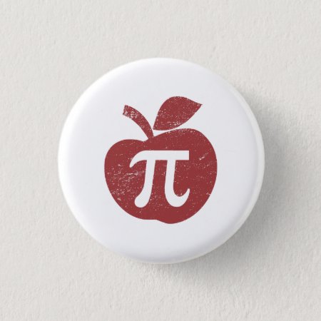 Apple Pie Pi Day Pinback Button