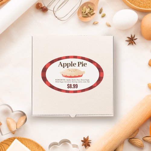 Apple Pie Product Packaging Label Sticker