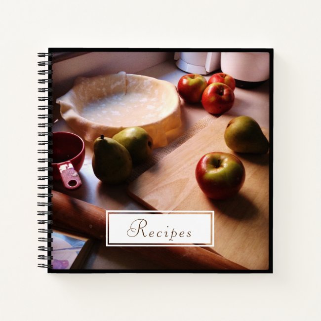 Apple Pie Recipe NoteBook