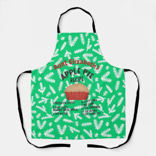 APPLE PIE RECIPE Personalized Apron