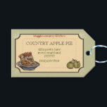 APPLE PIE  rectangular Gift Tags<br><div class="desc">APPLE PIE ,  country kitchen food labels customize TAG WITH BACK TO ADD INGREDIENTS</div>